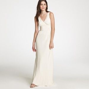 NWT j. crew sophia wedding dress ivory silk